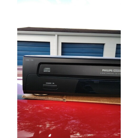 Philips Magnavox CDC735 5 Disc Carousel CD Changer No Remote - Picture 4 of 5